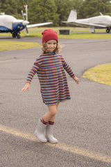 LIMONANA CAROUSEL STRIPED DRESS