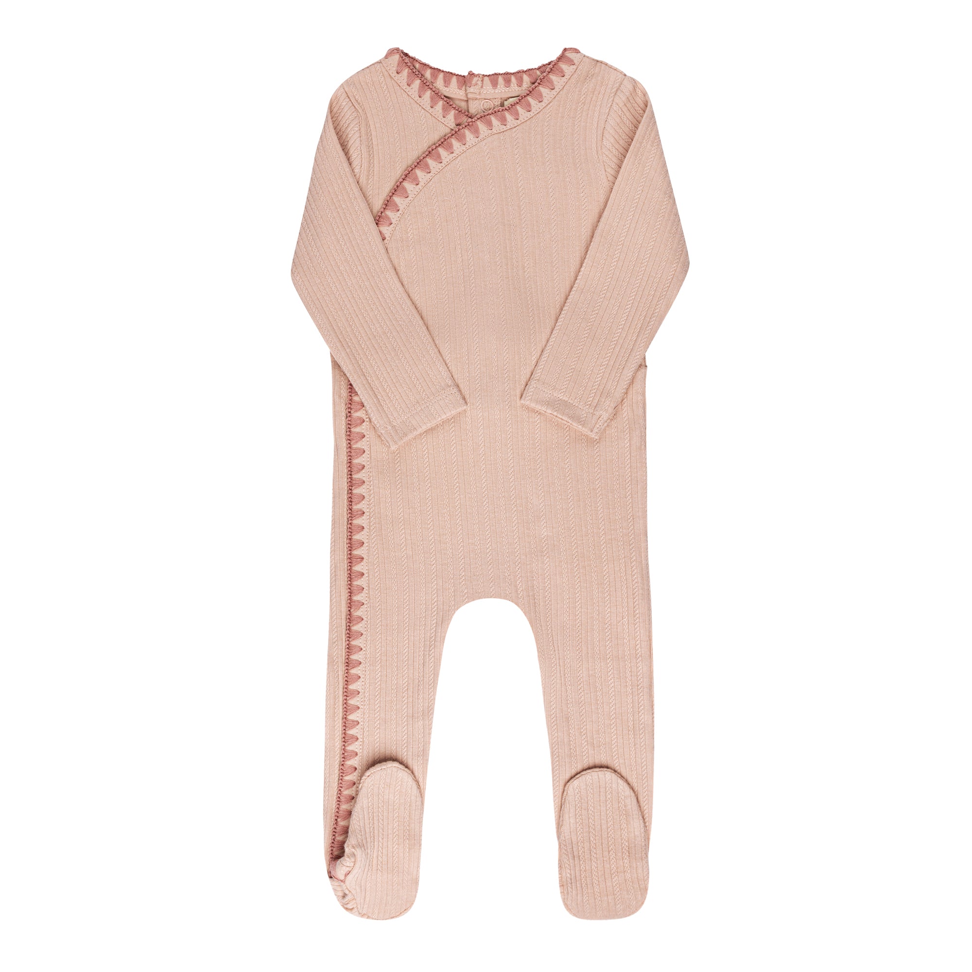 ELYS & CO. 2PC WHIP STITCH FOOTIE AND BONNET SET