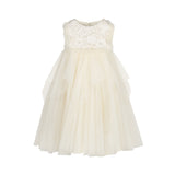 MAISON AVA MAELLE FLOWER APPLIQUE TULLE DRESS