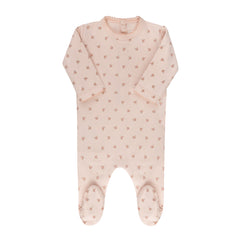 ELYS & CO. 2PC ROSEBUD DIAMOND COLLECTION FOOTIE+BONNET SET
