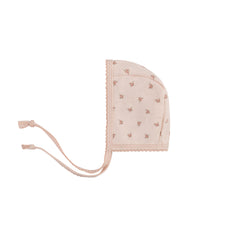 ELYS & CO. 2PC ROSEBUD DIAMOND COLLECTION FOOTIE+BONNET SET