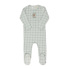 ELYS & CO. 2PC PLAID SHEEP FOOTIE AND BEANIE SET
