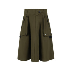 BYKE 2PC CANVAS ZIPPER CARDI WITH CANVAS MAXI SKIRT