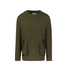 BYKE POCKET CREW NECK TOP