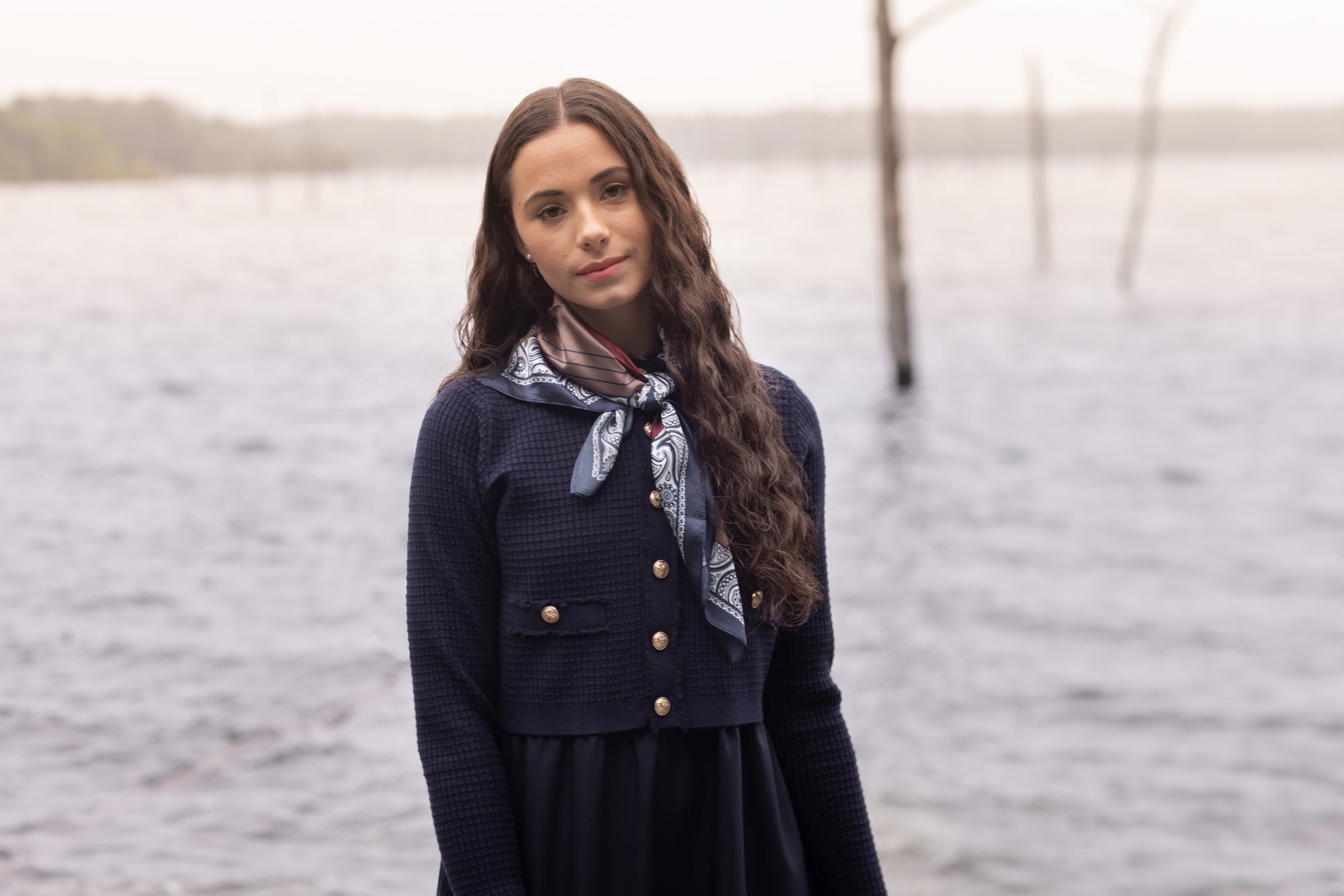 POET DAHLIA KNIT CARDIGAN WITH GOLD BUTTONS