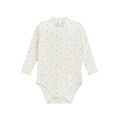 ELYS & CO. 2PC CLOVER PRINT BODYSUIT+OVERALLS SET