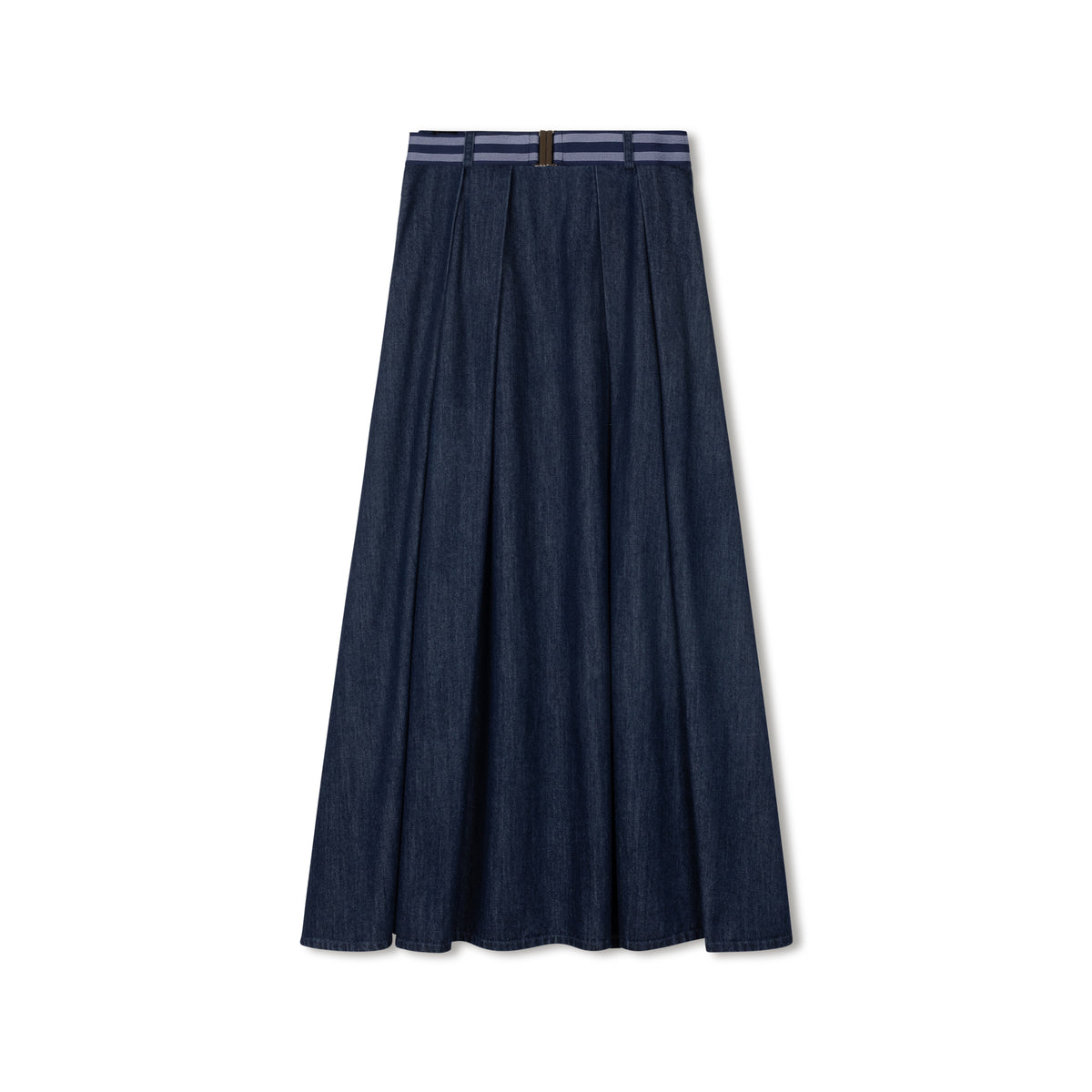 DAINTTI BY VELVETTE LABEL STRIPE ELASTIC BELT SKIRT