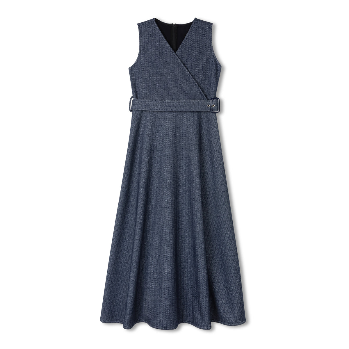 DAINTTI BY VELVETTE LABEL WRAP JUMPER WITH BELT