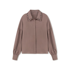 DAINTTI BY VELVETTE LABEL 2PC RIBBON STITCH SHIRT RIBBON STITCH SKIRT