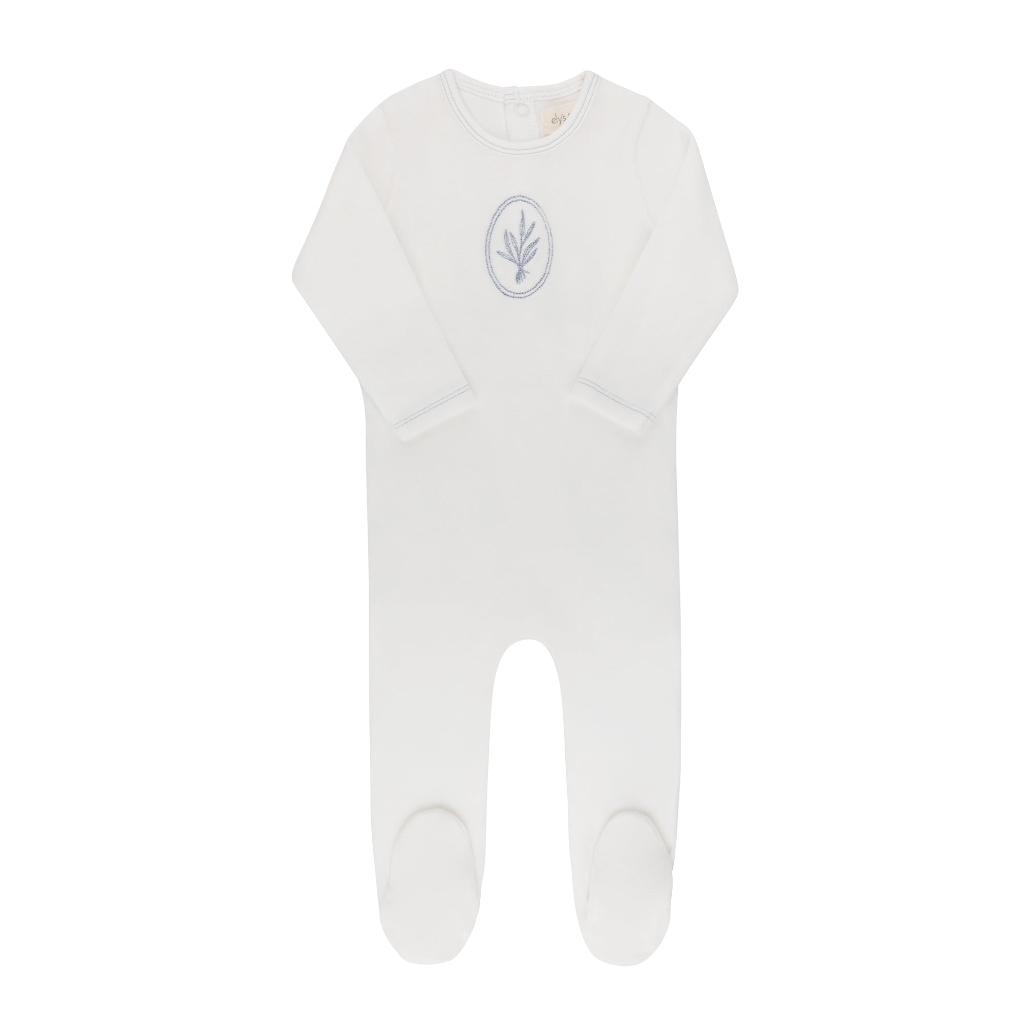 ELYS & CO. 3PC VELOUR CENTER FLORAL FOOTIE, BONNET AND BALNKET SET