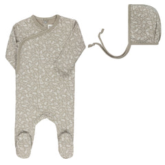 ELYS & CO. 2PC VINE COLLECTION FOOTIE AND BONNET SET