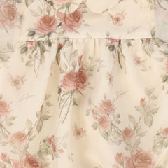 FRANCESCA GUILIANO PUFF SLEEVE FLORAL ROMPER