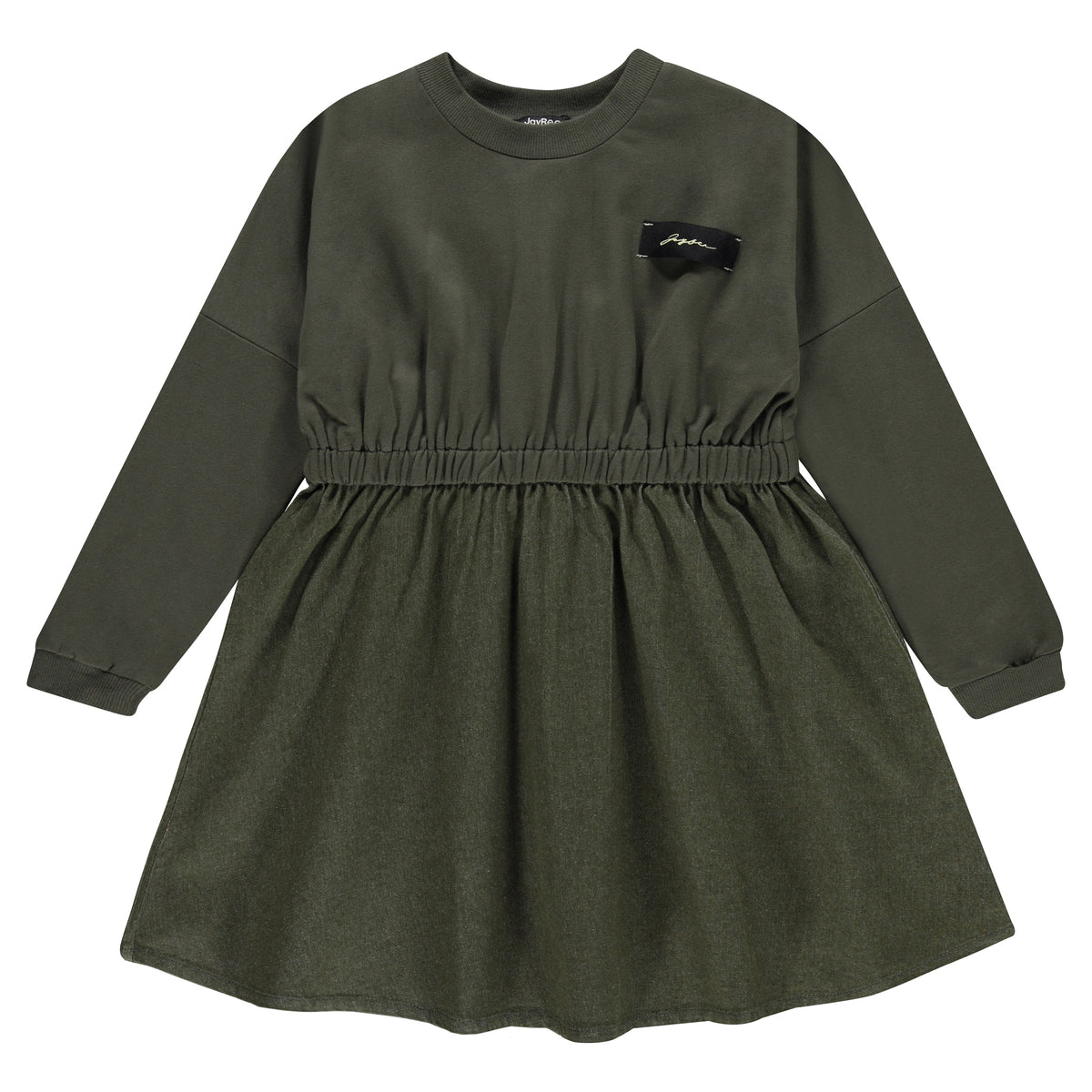 JAYBEE MOCK 2PC DENIM DRESS