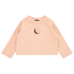 JAYBEE 2PC COCONUT CROPPED TEE WITH DENIM WRAP SKIRT
