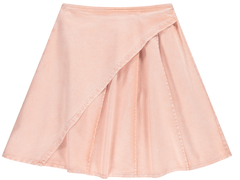 JAYBEE 2PC COCONUT CROPPED TEE WITH DENIM WRAP SKIRT