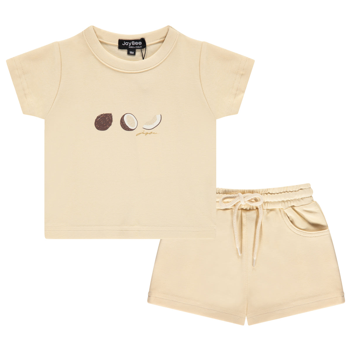 JAYBEE 2PC COCONUT TEE WITH SHORTS SET
