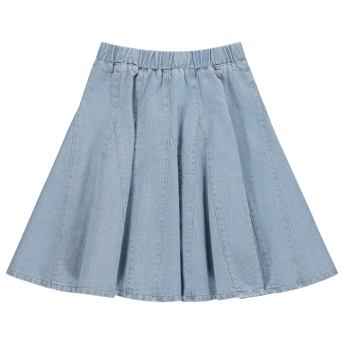 JAYBEE DENIM PANEL SKIRT