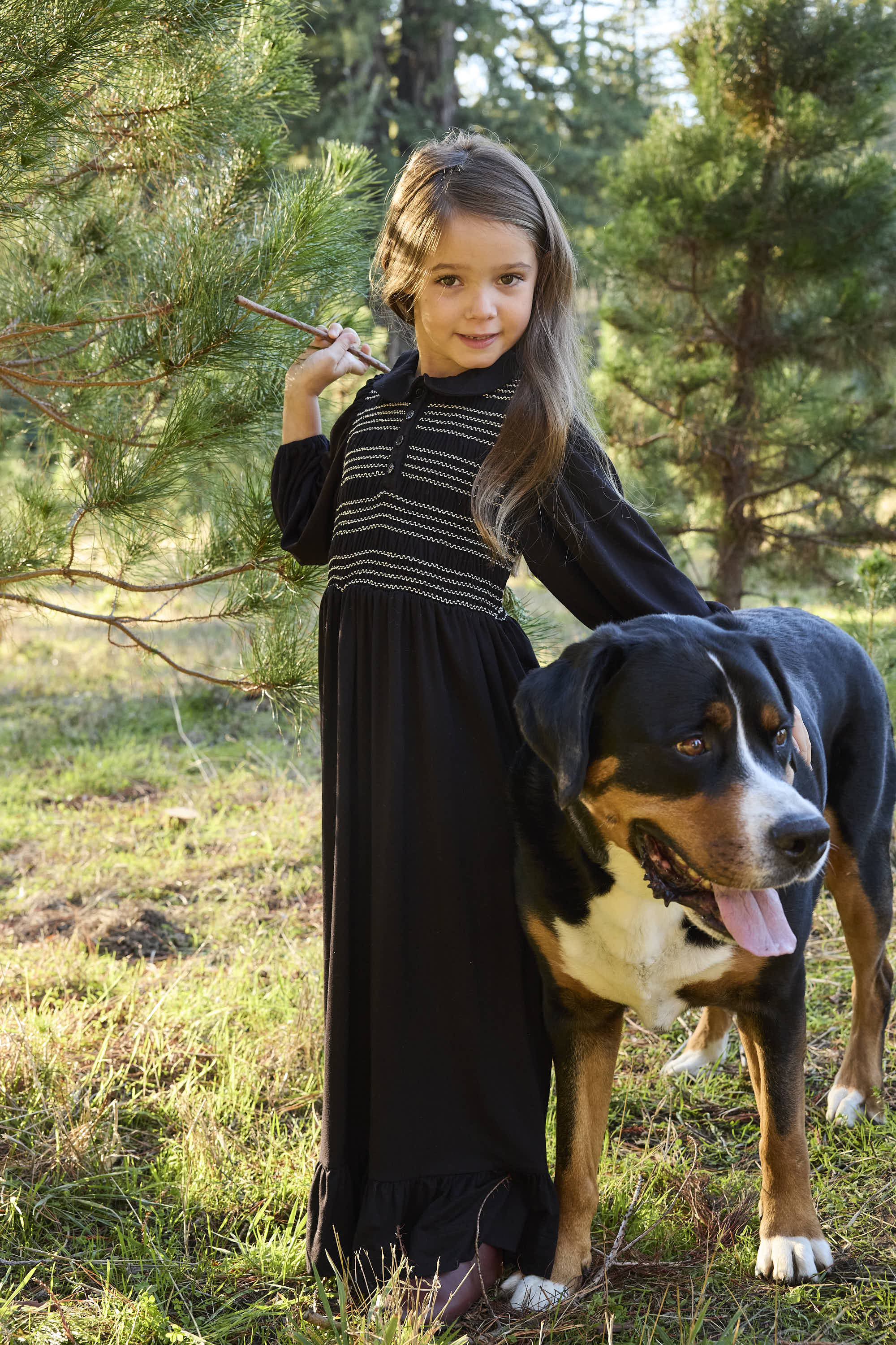 PASH MINI HARPER STITCHED SMOCKED MAXI