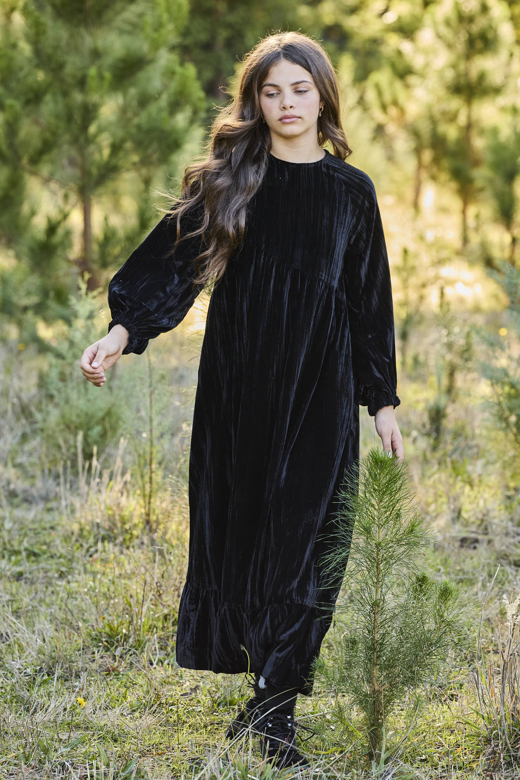 PASH MINI CHLOE CRUSHED VELVET MAXI