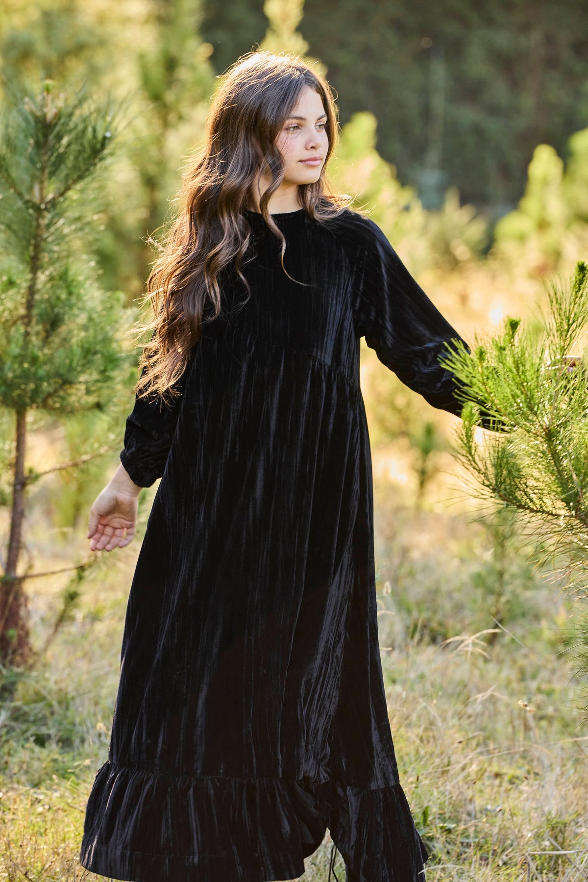 PASH MINI CHLOE CRUSHED VELVET MAXI