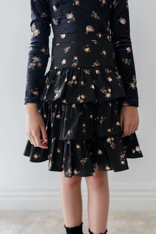 PETITE AMALIE 2PC PETITE ROSEBUD PRINT TOP WITH SKIRT