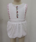 ONE CHILD ANDREA EMBROIDERED ROMPER