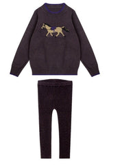 HARPER JAMES 2PC HORSE KNIT SWEATER SET