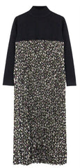 PAPILLON PRINTED PLEATED MAXI ROBE