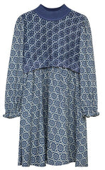 LILOU 2PC FLOWER PRINT VEST OVER FLORAL DRESS