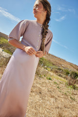 PASHMINI ABIGAIL SCALLOPED CARDIGAN MAXI