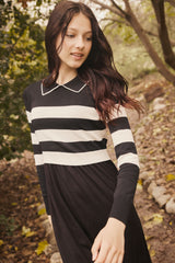 PASHMINI KATIE TEEN STRIPED OVERLAY MAXI
