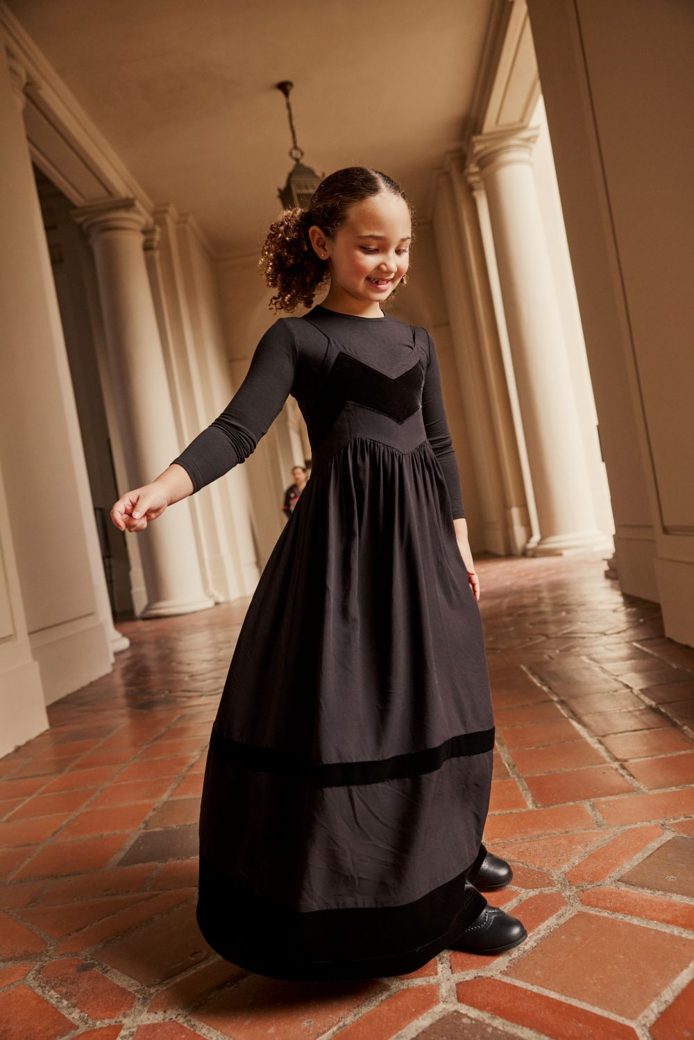 PASHMINI CARMEN VELVET CHEVRON JUMPER MAXI