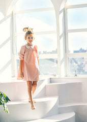 LITTLE TEMPEST ICON COLLAR EMPIRE DRESS