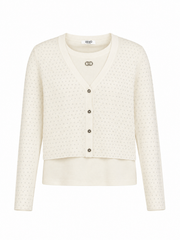 LIU-JO SWEATER OVER BLOUSE