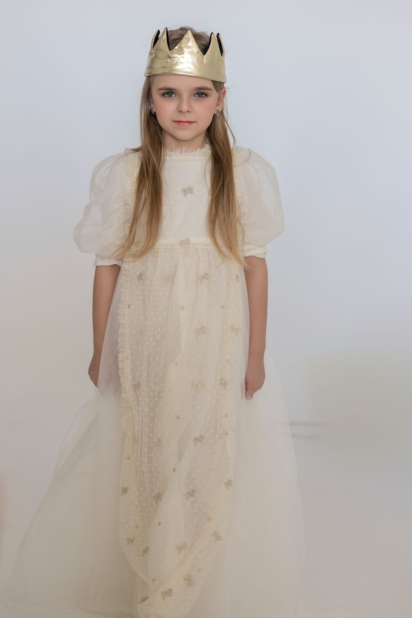 LITTLE TEMPEST LACE PINAFORE GOWN Little Women Too LITTLE TEMPEST LACE PINAFORE GOWN Little Women Too