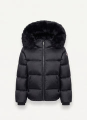 COLMAR HOODIE QUILTED CONTRAST INSERT ON SHOULDER AND HOOD JACKET