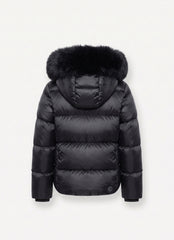COLMAR HOODIE QUILTED CONTRAST INSERT ON SHOULDER AND HOOD JACKET