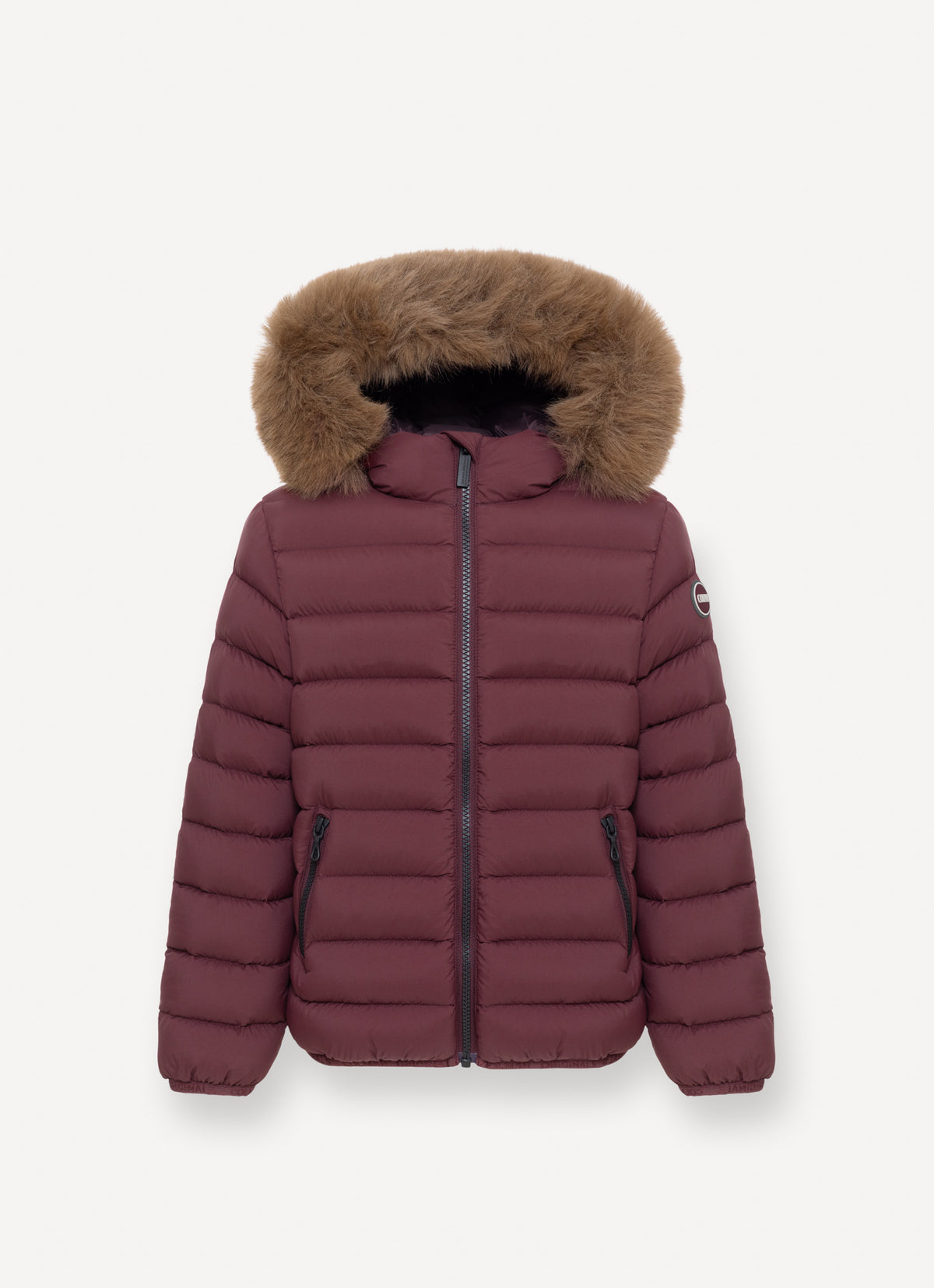 COLMAR HOOD PADDED WITH NATURAL DOWN QUILTED COAT
