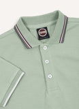 COLMAR SHORT SLEEVE POLO WITH STRIPE COLLAR