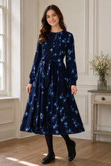 KIERA FLORAL WRAP TIE WAIST DRESS