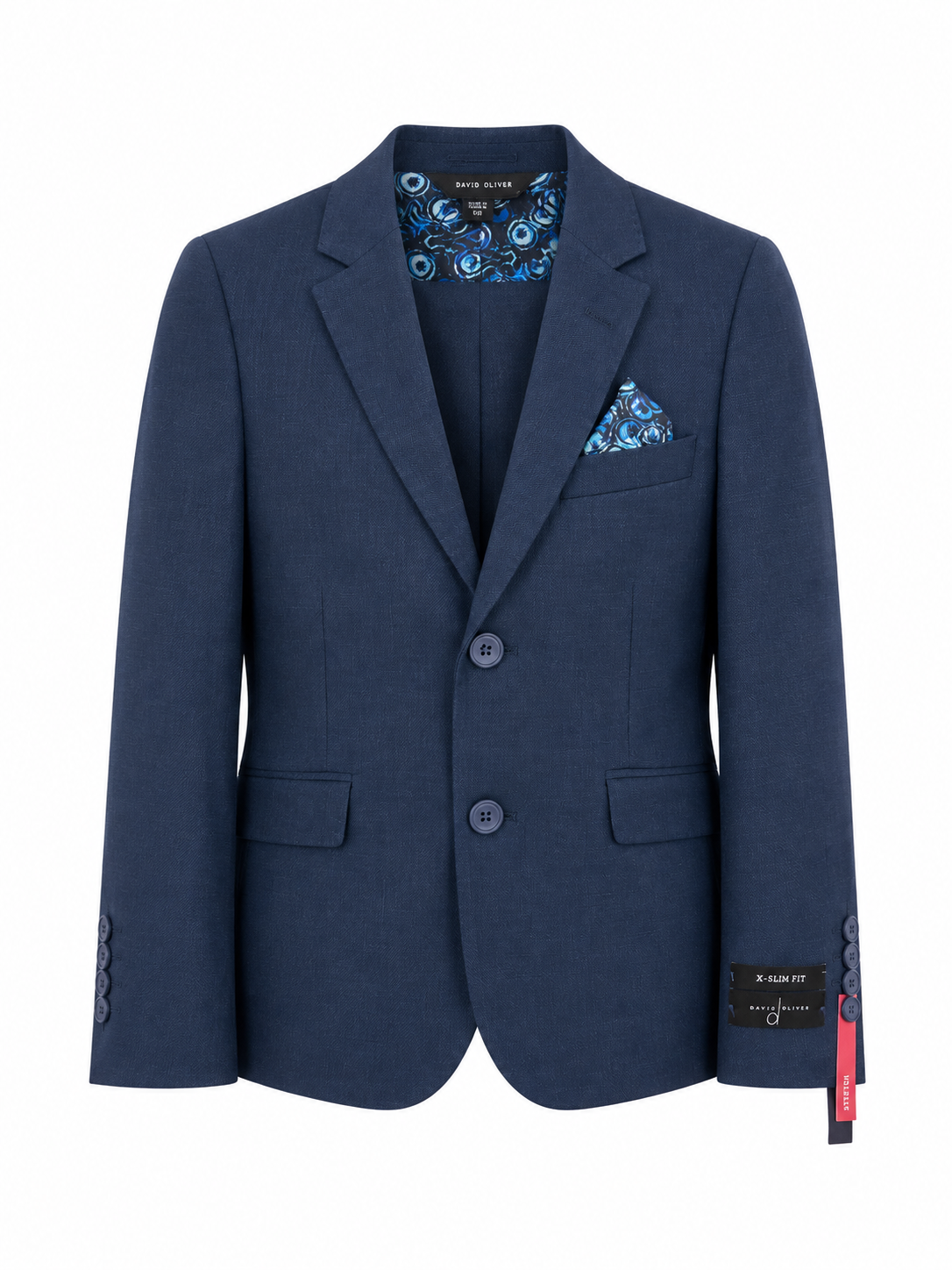 DAVID OLIVER TEXTURED STRETCH SUIT