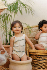 LOOMS WAVE KNIT ROMPER