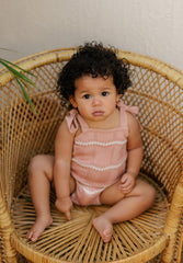 LOOMS WAVE KNIT ROMPER