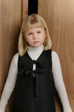 VELVETTE LABEL BOW JUMPER