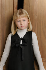 VELVETTE LABEL BOW JUMPER