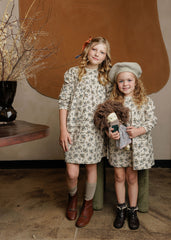 LOOMS BRUSHED FLORAL DRESS