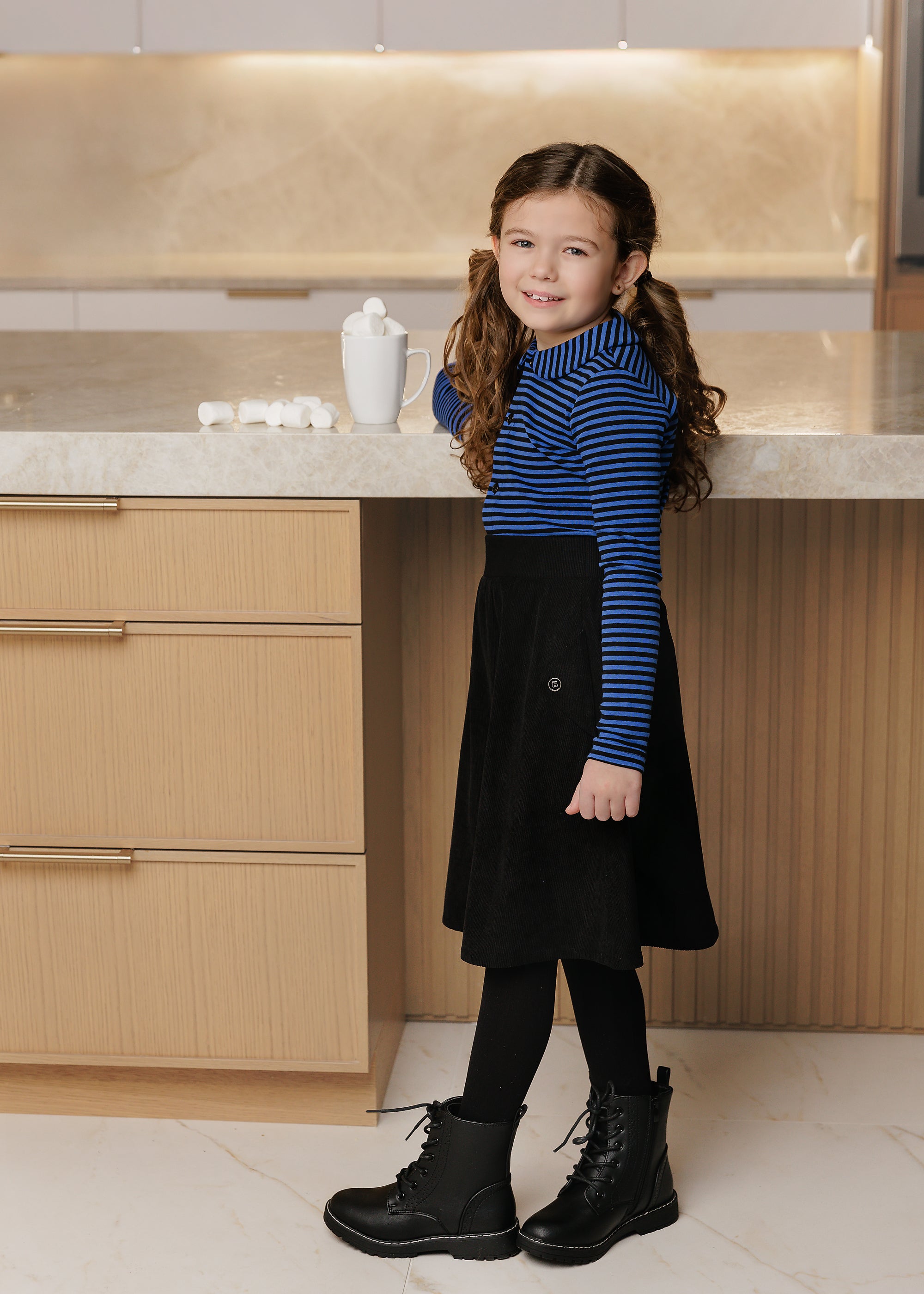 VELVETTE LABEL CORDUROY SKIRT