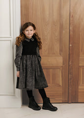 VELVETTE LABEL DENIM VEST DRESS