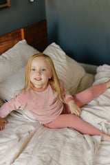 ELYS & CO. 2PC VELOUR STRIPE PJS LOUNGESET