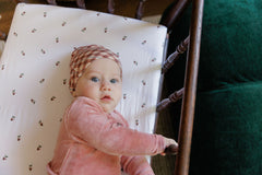 ELYS & CO. 2PC VELOUR PLAID BEAR FOOTIE AND BEANIE SET